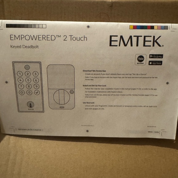 Brand new over 500.00 smart lock touchless - Picture 6 of 9